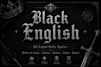 Black Font Designs for Modern Websites